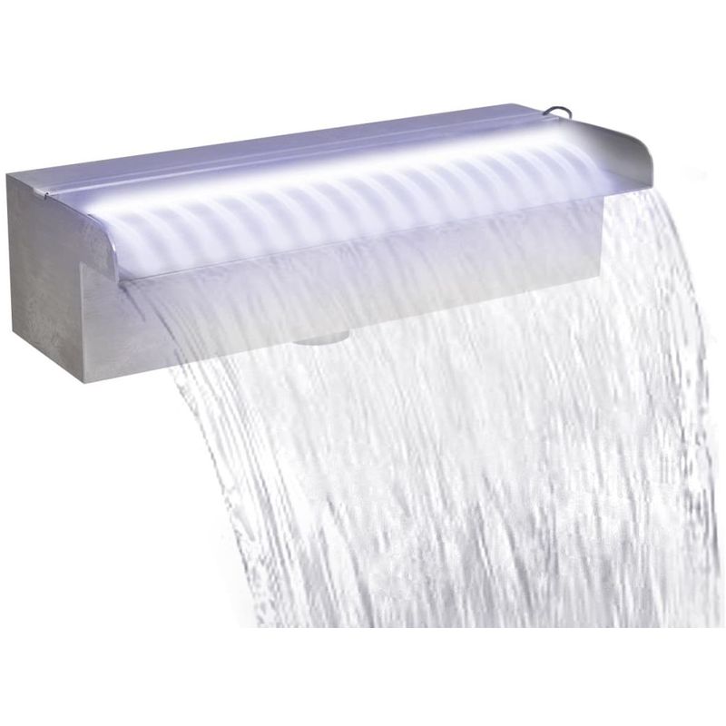 vidaXL Lame d'eau rectangulaire à LED 30 cm en acier inoxydable pour piscine vidaXL Lame d'eau rectangulaire à LED 30 cm en acier inoxydable pour piscine