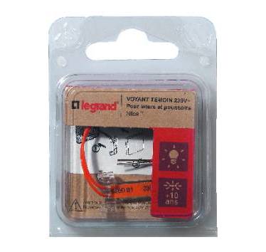 LEGRAND - Lampe témoin voyant témoin 230 V - Niloé - 665091
