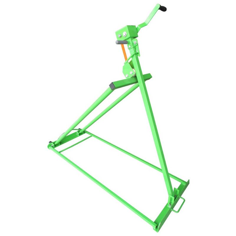 Lève tracteur tondeuse avec treuil 500 kg - Vert - OSE