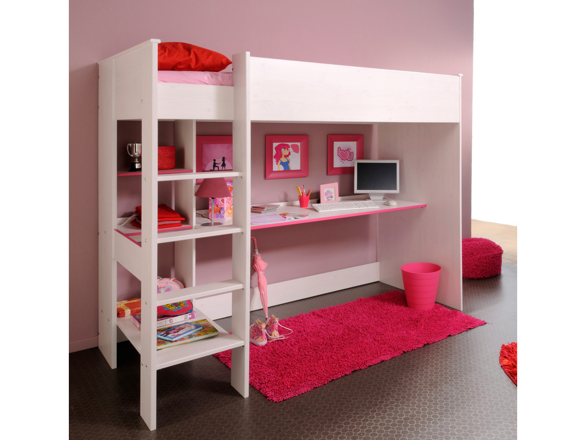 Lit combiné bureau Zoomy - 206 x 180 x 108 cm