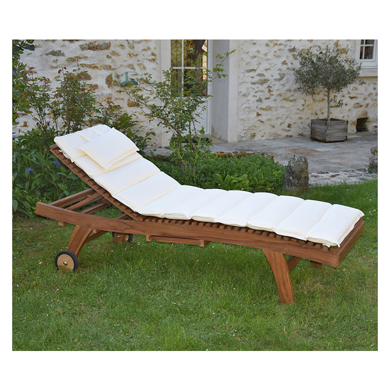 Matelas Crème pour Bain de soleil - TECK'ATTITUDE Matelas Crème pour Bain de soleil - TECK'ATTITUDE