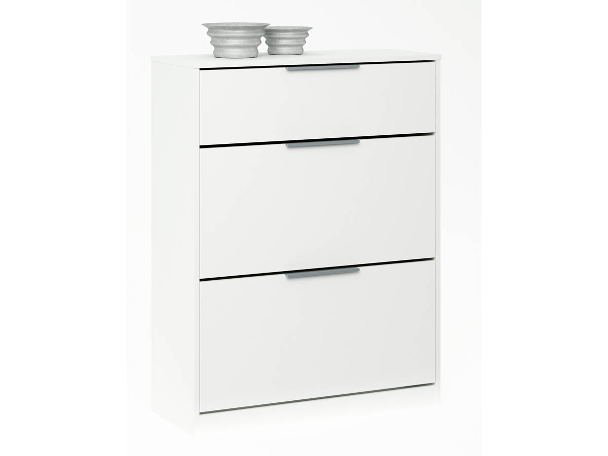 Meuble chaussures Chest - 80 x 35,3 x 105 cm - Blanc perle