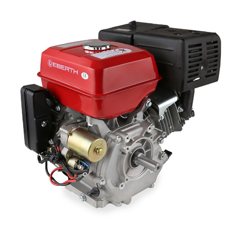 13 CV Moteur à essence thermique (Demarreur élèctrique (E-Start), 25 mm Arbre, Alarme manque dhuile, 4 Temps, 1 Cylindre, Refroidissement à air,