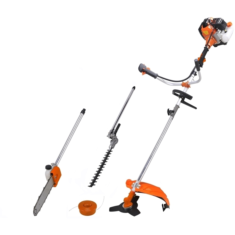 Multifonction thermique 4 en 1 avec guidon : tronçonneuse - débroussailleuse - taille-haies - GT GARDEN
