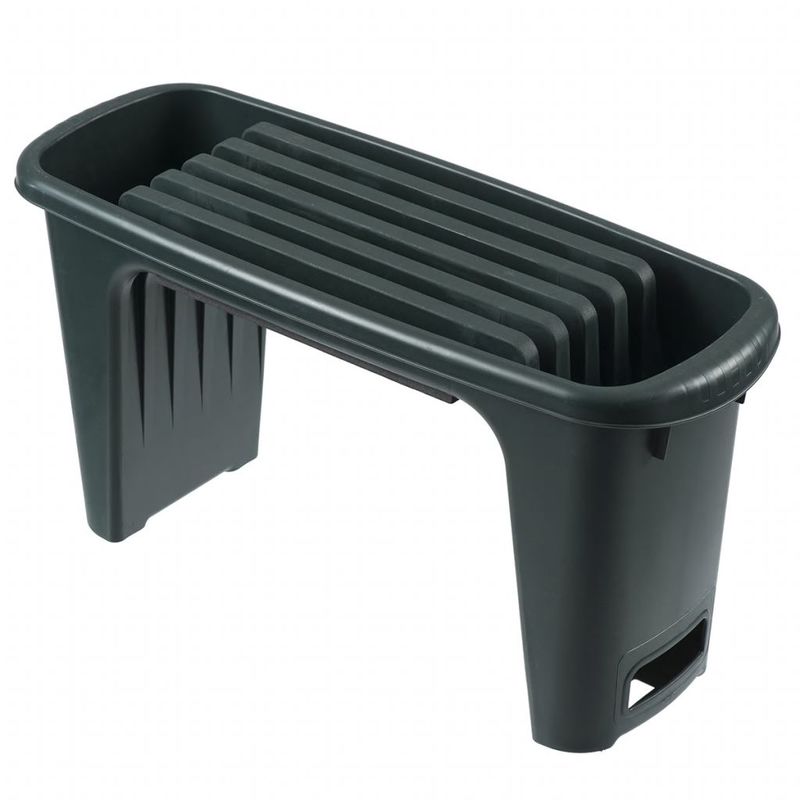 Nature Tabouret de jardinage 65,5 x 25 34 cm Vert