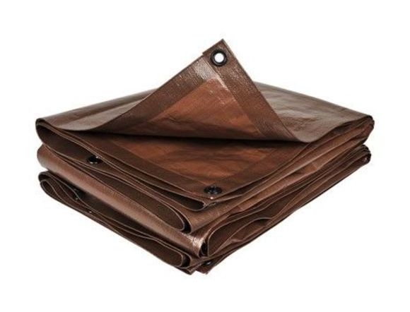 Bâche de protection de jardin 6x10 m 140gr/m² marron - OSE
