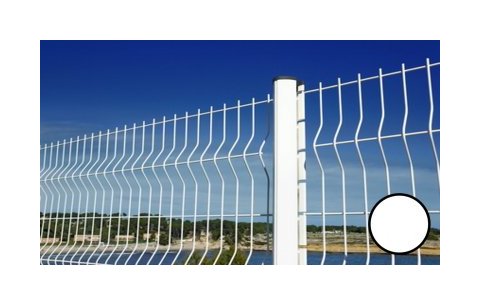 Panneau Grillage Rigide Blanc - Fil 4mm - 1,03 mètre - CLOTURE & JARDIN