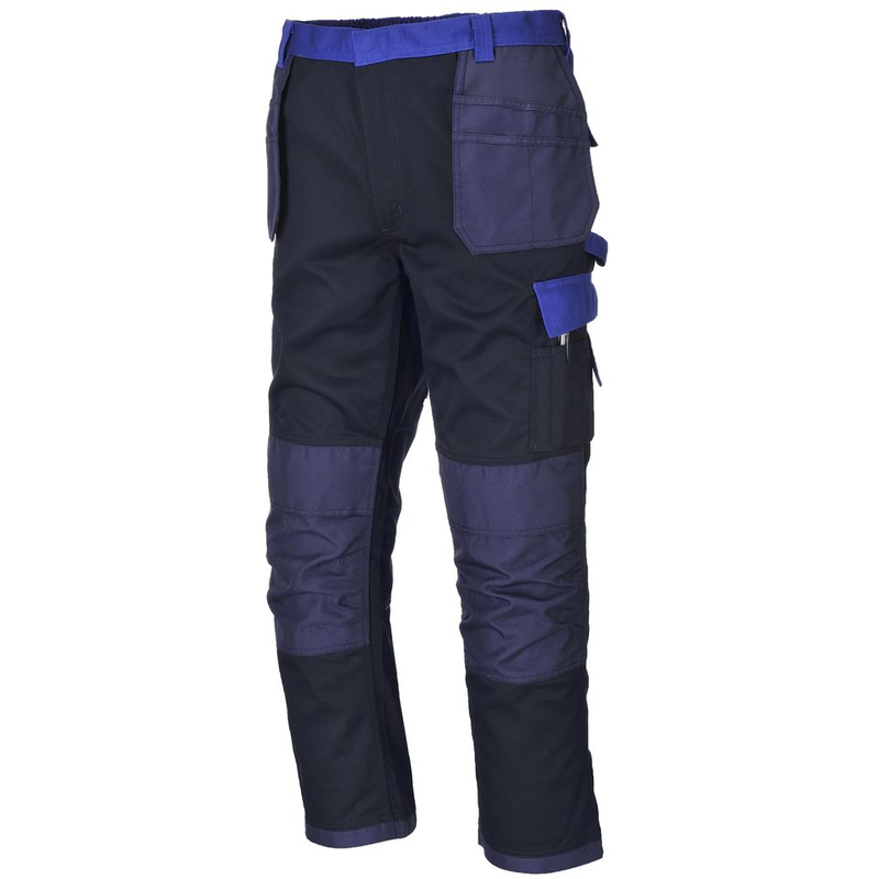 Pantalon de travail Multi Poches Portwest Texo Dresden Bleu Marine Poches Bleues 3XL