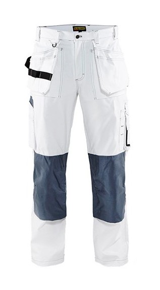 Pantalon Peintre / Platrier / Plaquiste Poches Libres - Blaklader - 15311210 - Blanc - 42L (Jambes longues)