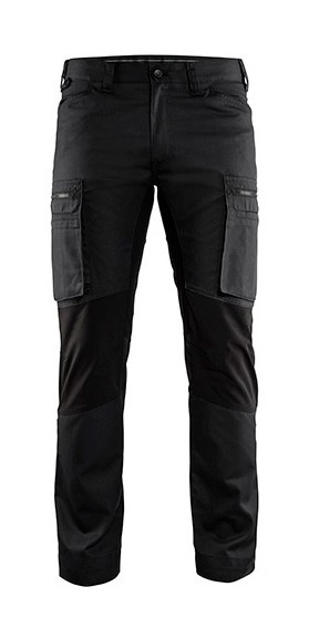 Pantalon Service avec panneaux Stretch - Blaklader - 14591845 - Noir - 38C (Jambes courtes)