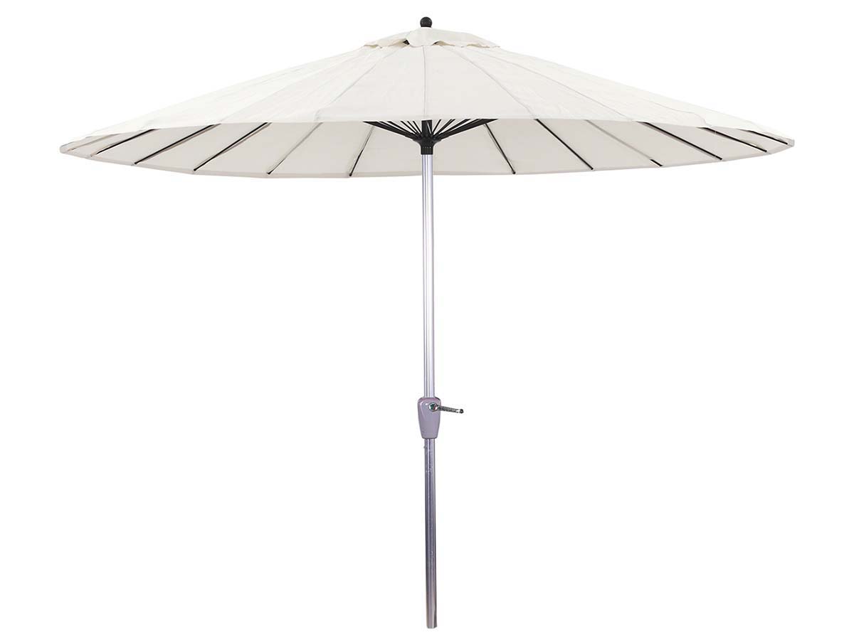 Parasol jardin droit Alu Lili- Style Japonais - Ø2.7m - Ecru