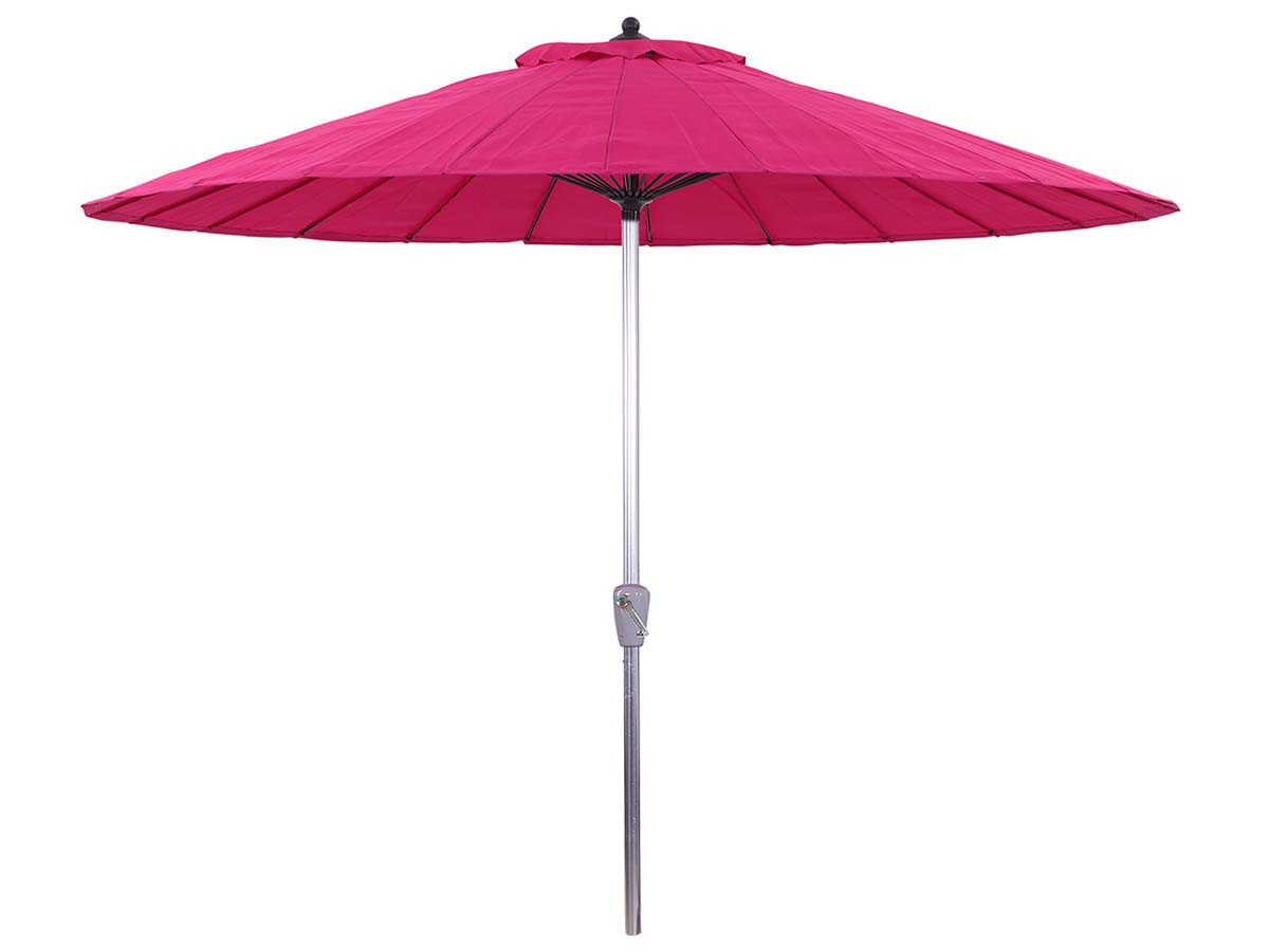 Parasol jardin droit Alu Lili - Style Japonais - Ø2.7m - Fushia