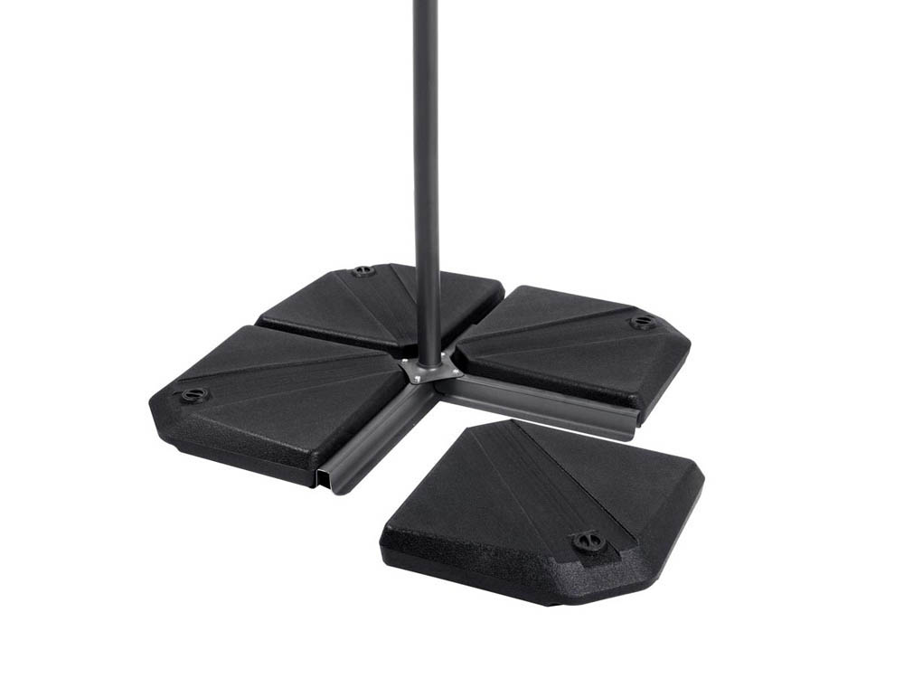 Lest à remplir pour mât déporté - Lot de 4 - Gris anthracite