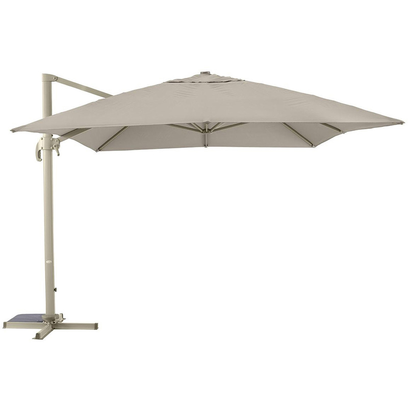 Parasol décentré Fresno - 3 x 4 m. - Taupe - HESPERIDE Parasol décentré Fresno - 3 x 4 m. - Taupe - HESPERIDE