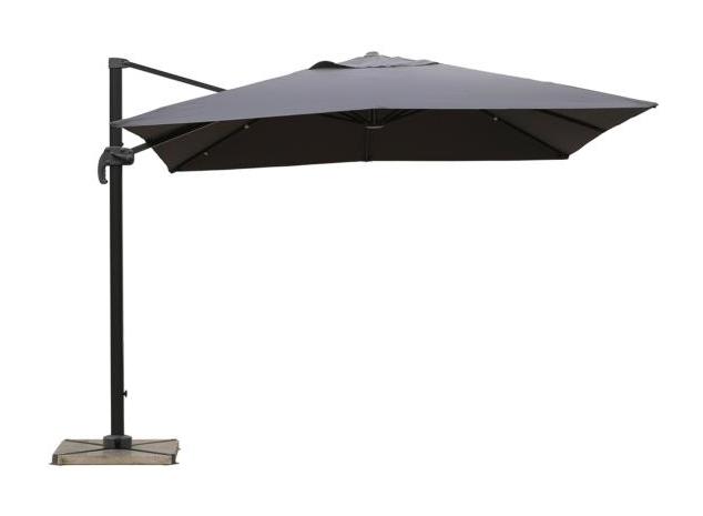 Parasol déporté 3x3 gris UPF 50+ - ZUN - DELORM Parasol déporté 3x3 gris UPF 50+ - ZUN - DELORM