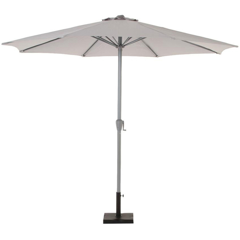 Parasol droit Fidji - 3 m. - Gris cendre - HESPERIDE Parasol droit Fidji - 3 m. - Gris cendre - HESPERIDE