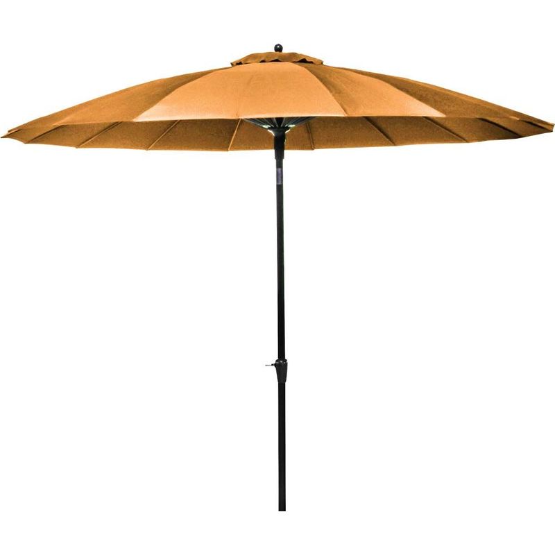Parasol en fibre de verre Pagode 300 cm - Paprika - PROLOISIRS