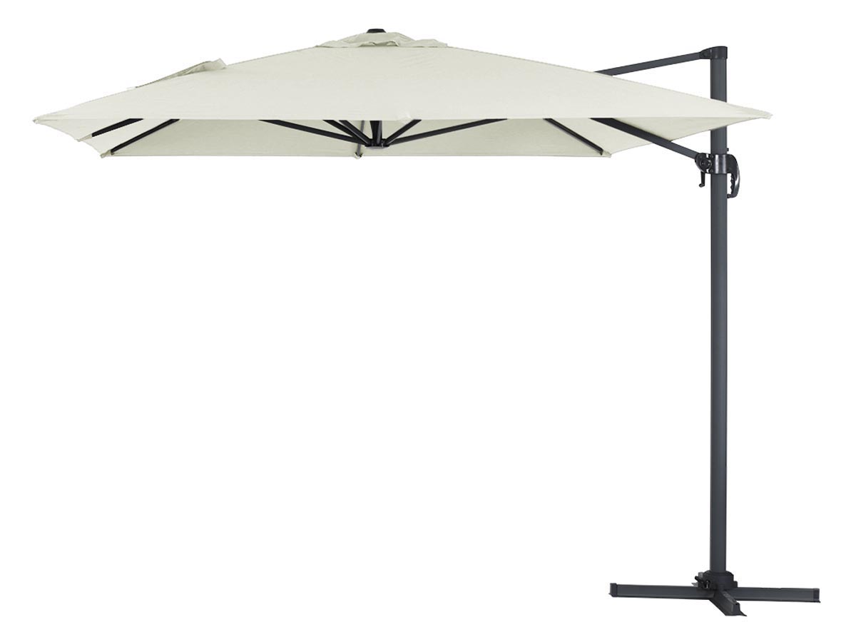 Parasol jardin déporté Alu Sun 4 - Rectangle- 3 x 4 m - Ecru