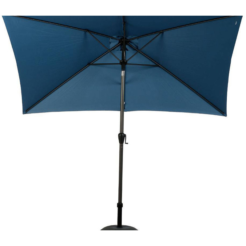 Parasol rectangulaire aluminium Fidji 2 x 3 m Bleu orage - HESPERIDE Parasol rectangulaire aluminium Fidji 2 x 3 m Bleu orage - HESPERIDE