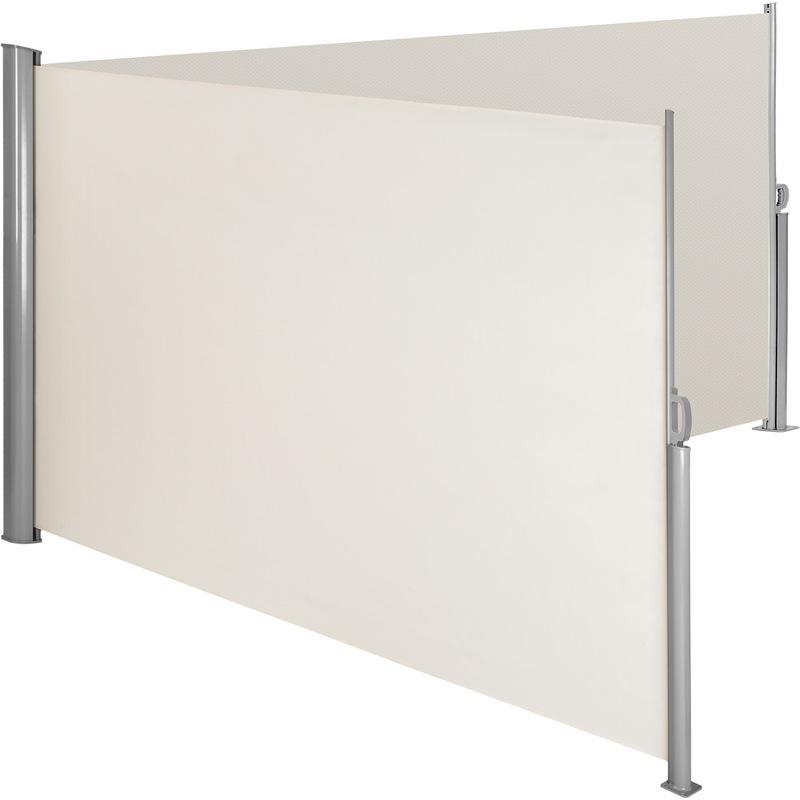 Paravent, Brise Vue, Store Latéral Vertical Rétractable Double Balcon Jardin Terrasse 6 m x 1,6 m + Fixations Beige - TECTAKE Paravent, Brise Vue, Store Latéral Vertical Rétractable Double Balcon Jardin Terrasse 6 m x 1,6 m + Fixations Beige - TECTAKE