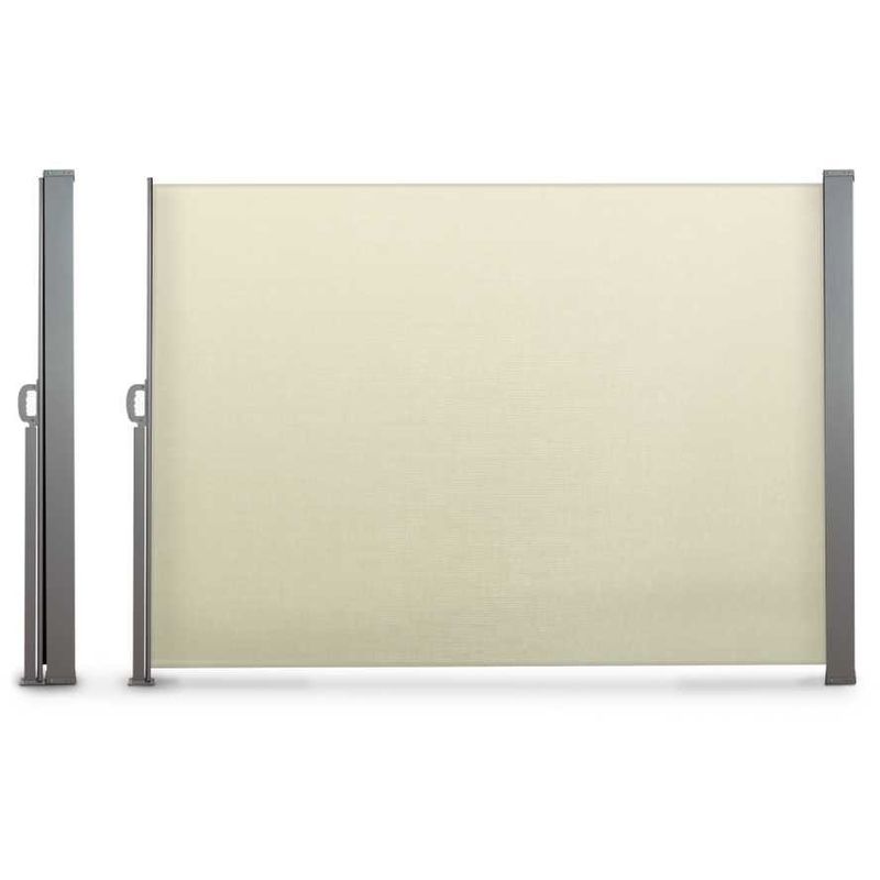 Paravent extérieur rétractable gris ou beige écru 300 x 200 cm - Ecru - OSE