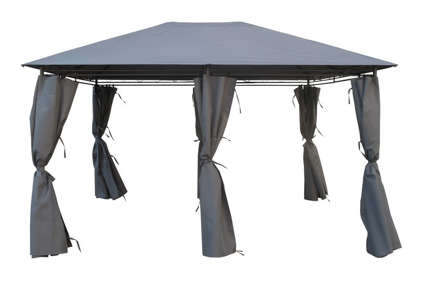Pergola 3x4x2 m tissu Gris Anthracite ZEN - L 300 x l 400 x H 200 - MA MAISON MES TENDANCES