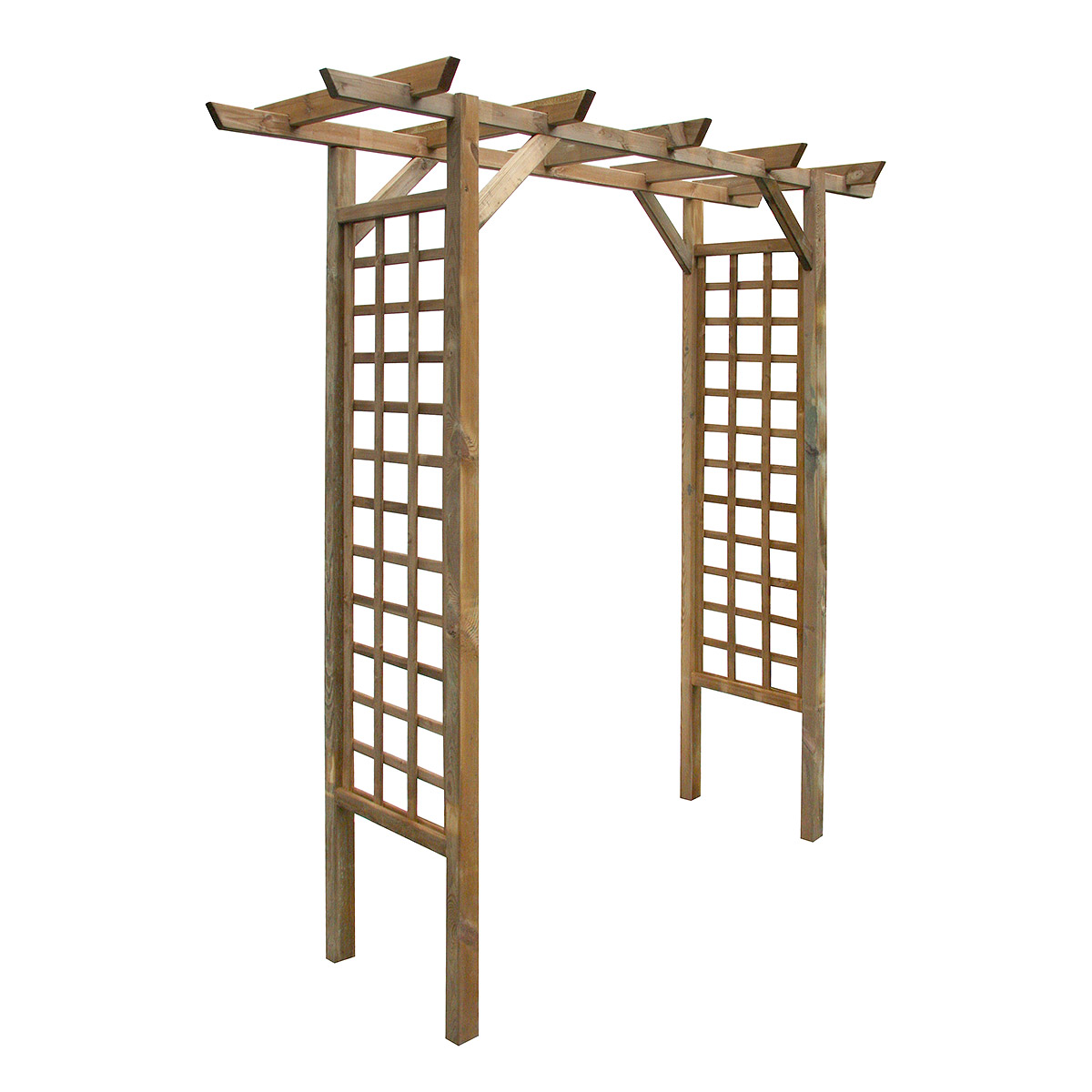 Arche de jardin droite en bois traité, Primo