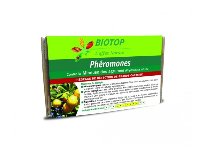 Phéromone Mineuse des agrumes (2 capsules) - BIOTOP