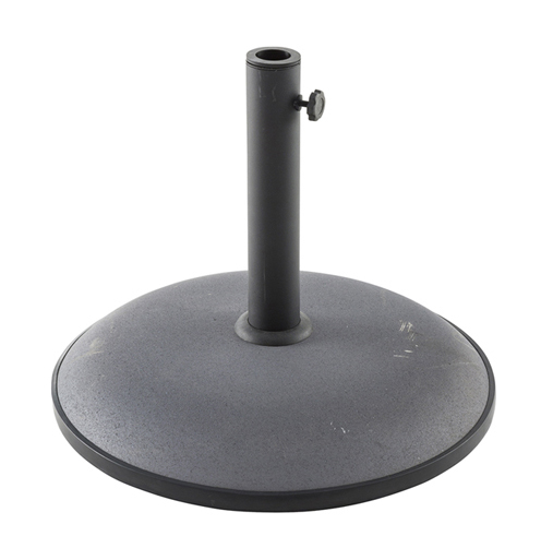 Pied de parasol Gris en acier D50 x H37 cm / 25Kg - PEGANE