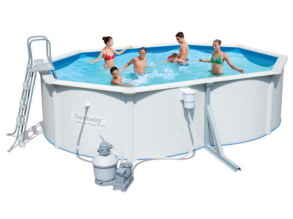 Piscine acier ovale Hydrium - 5.00 x 3.60 x 1.20 m