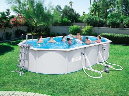 Piscine acier ovale Steel Wall Pool - 6.10 x 3.60 x 1.20 m