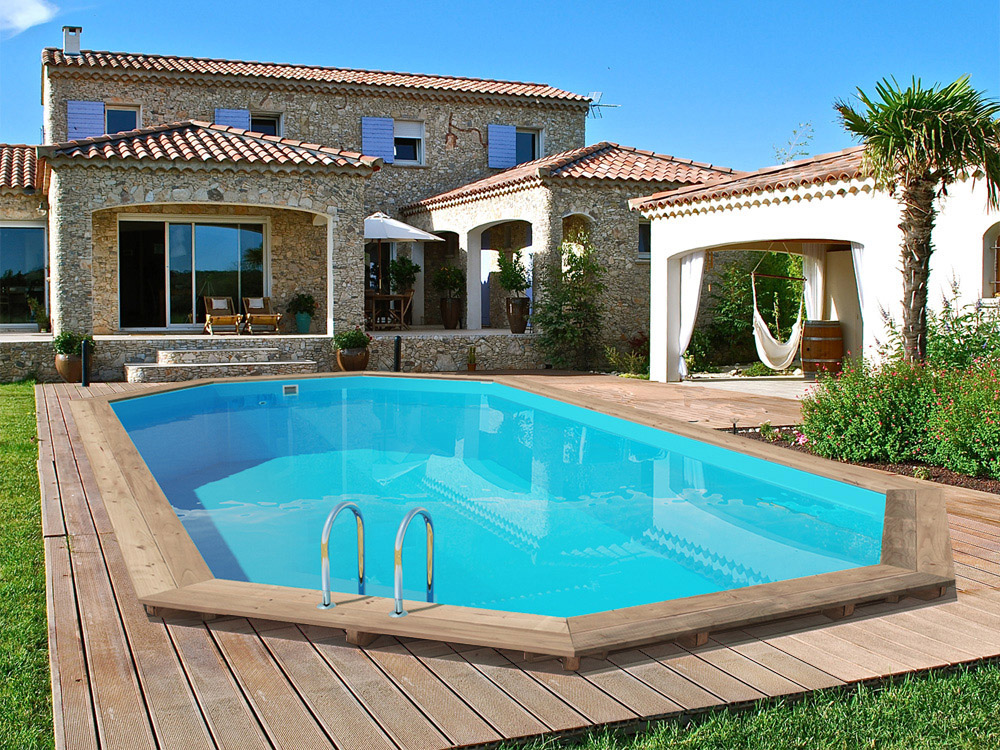 Piscine bois Palma - 7.57 x 4.07 x 1.31 m