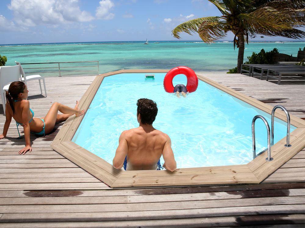Piscine bois Cordoue - 3.48 x 2.15 x 1.18 m
