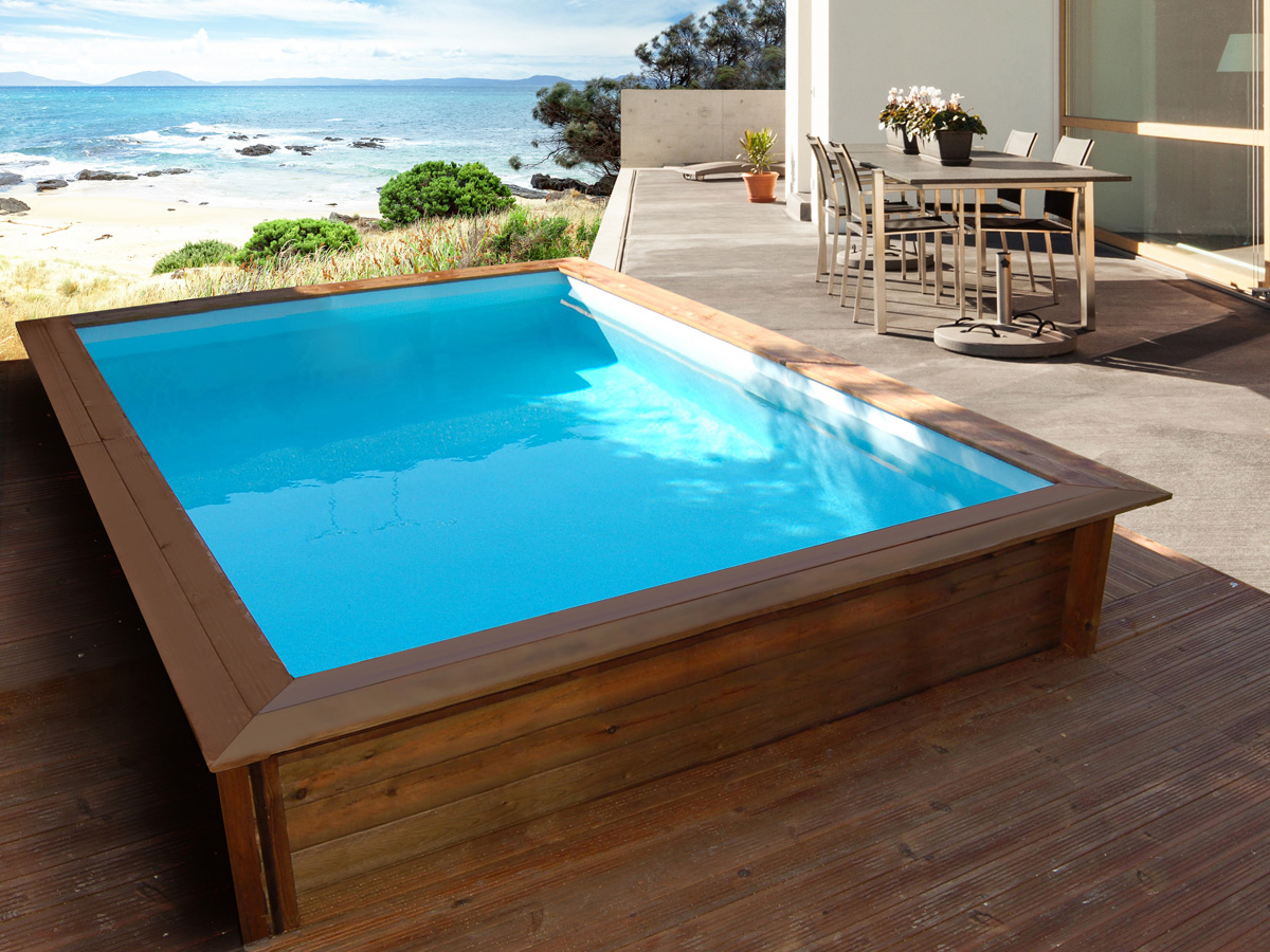Piscine bois rectangle Toledo - 3.00 x 2.00 x 0.71 m