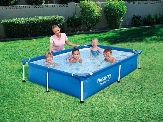 Piscine tubulaire rectangle Splash Jr Frame Pool - 2.21 x 1.50 x 0.43 m