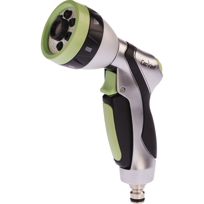 Pistolet d'arrosage à pomme aluminium et bi-matière Cap Vert - CAPVERT