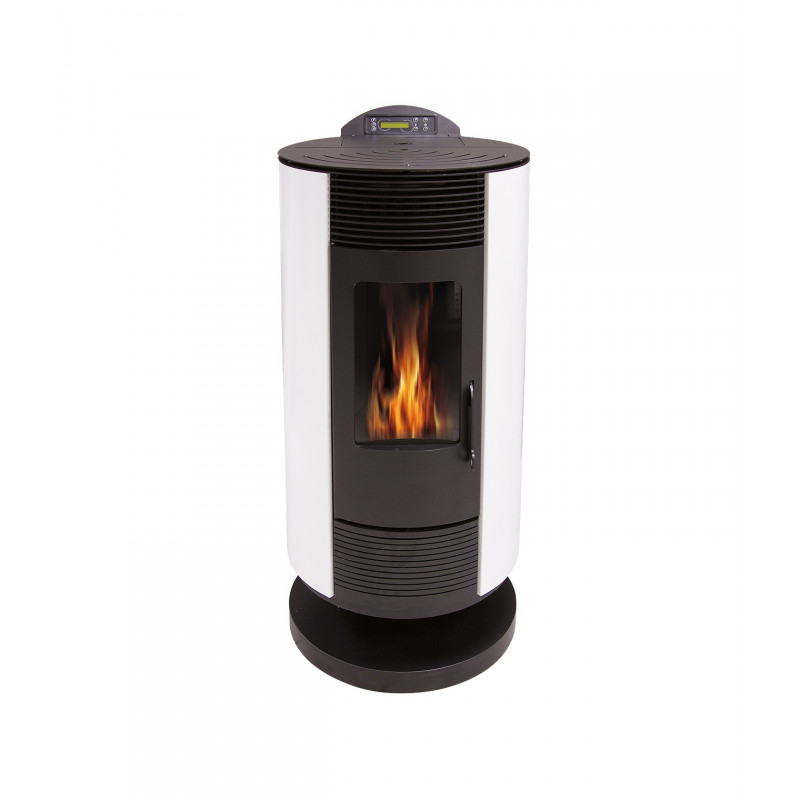 INTERSTOVES Poêle à granulés CORA 9 KW blanc - INTERSTOVES - CORA9KWBLANC