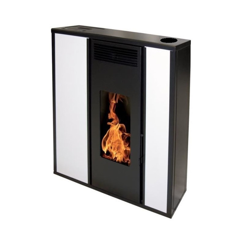 INTERSTOVES Poêle à granulés TESSA 10 KW étanche concentrique blanc - INTERSTOVES - T10KWCB