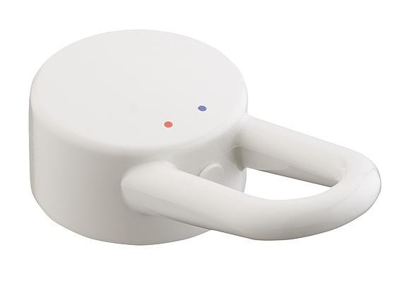Poignée Hansgrohe Axor Uno pour mitigeur bain/douche, blanc 13690450