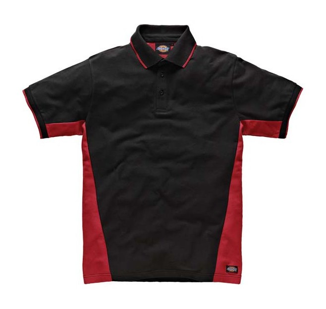 Polo-Shirt INDUSTRY rouge/noir,Taille S - DICKIES Polo-Shirt INDUSTRY rouge/noir,Taille S - DICKIES