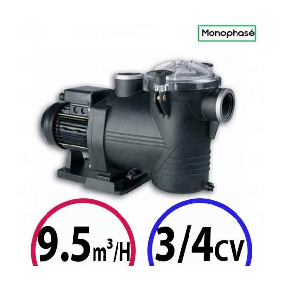 Pompe piscine - Discovery 3/4CV Mono 9.5m³/H - AstralPool