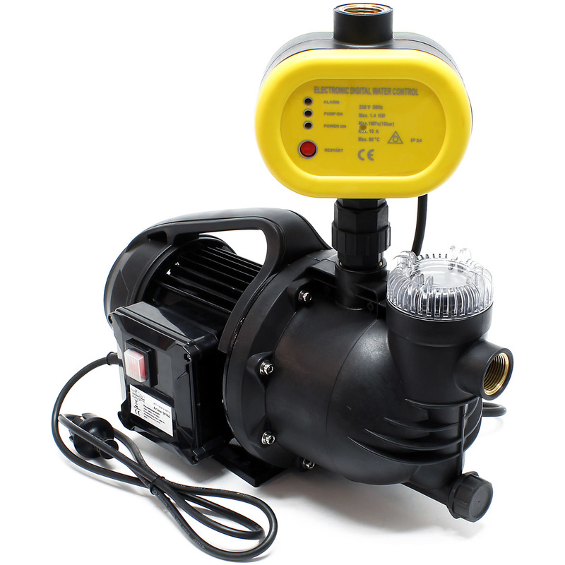 Pompe domestique Pompe de jardin 1100W 4600l/h filtre - WILTEC
