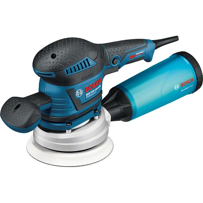 BOSCH Ponceuse excentrique 400W GEX 125-150 AVE en boite carton - BOSCH - 060137B102