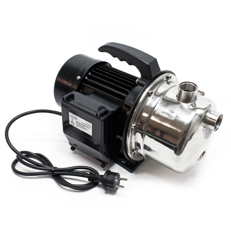 Pompe eau domestique portable JET110S Jardin Acier fin 1100 W 4600 L/h - WILTEC