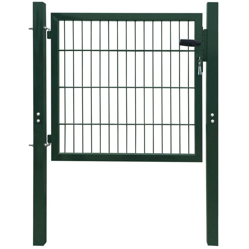 vidaXL Portillon de jardin 2D (Single) Vert 106 x 130 cm vidaXL Portillon de jardin 2D (Single) Vert 106 x 130 cm