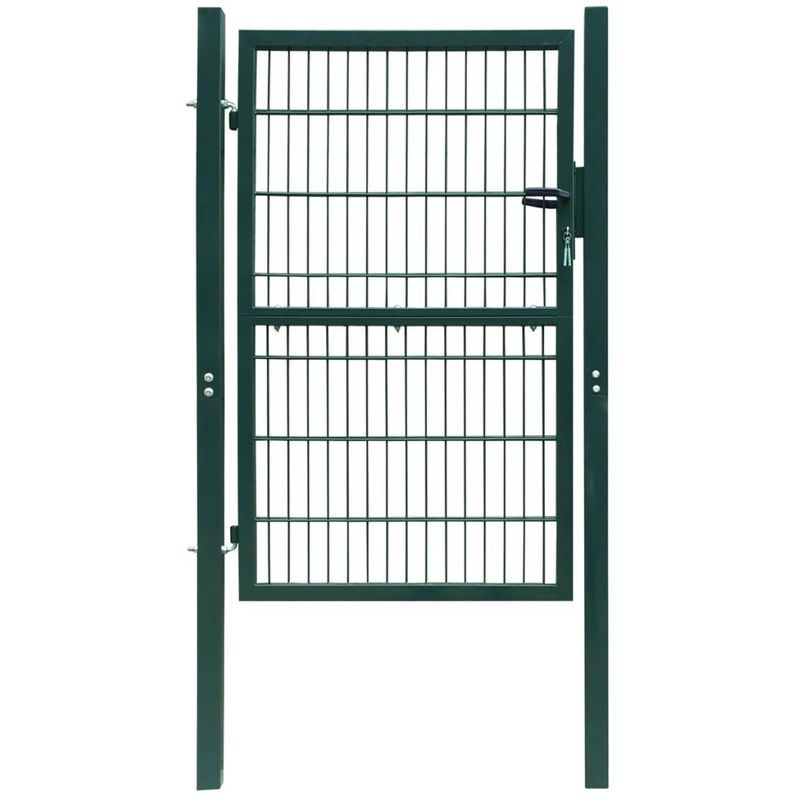 vidaXL Portillon de jardin 2D (Single) Vert 106 x 170 cm