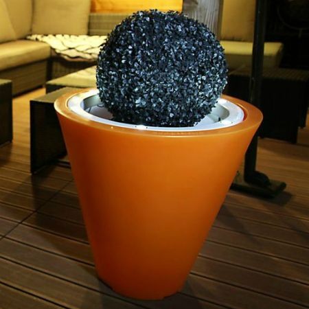Pot de fleur lumineux LED 50 cm