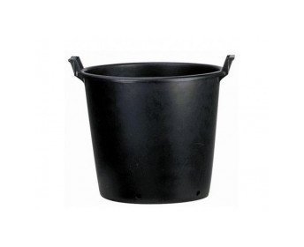 Pot rond noir à poignée 75L - Ø 55/50 x 48 cm - CIS