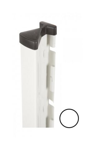 Poteau à Clipser Blanc - 1,27 mètre - CLOTURE & JARDIN