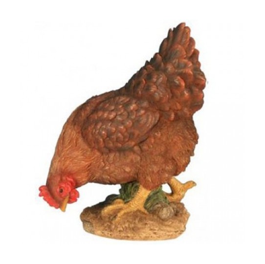 POULE PICORANT PM MARRON 26CM - RIVIERA POULE PICORANT PM MARRON 26CM - RIVIERA